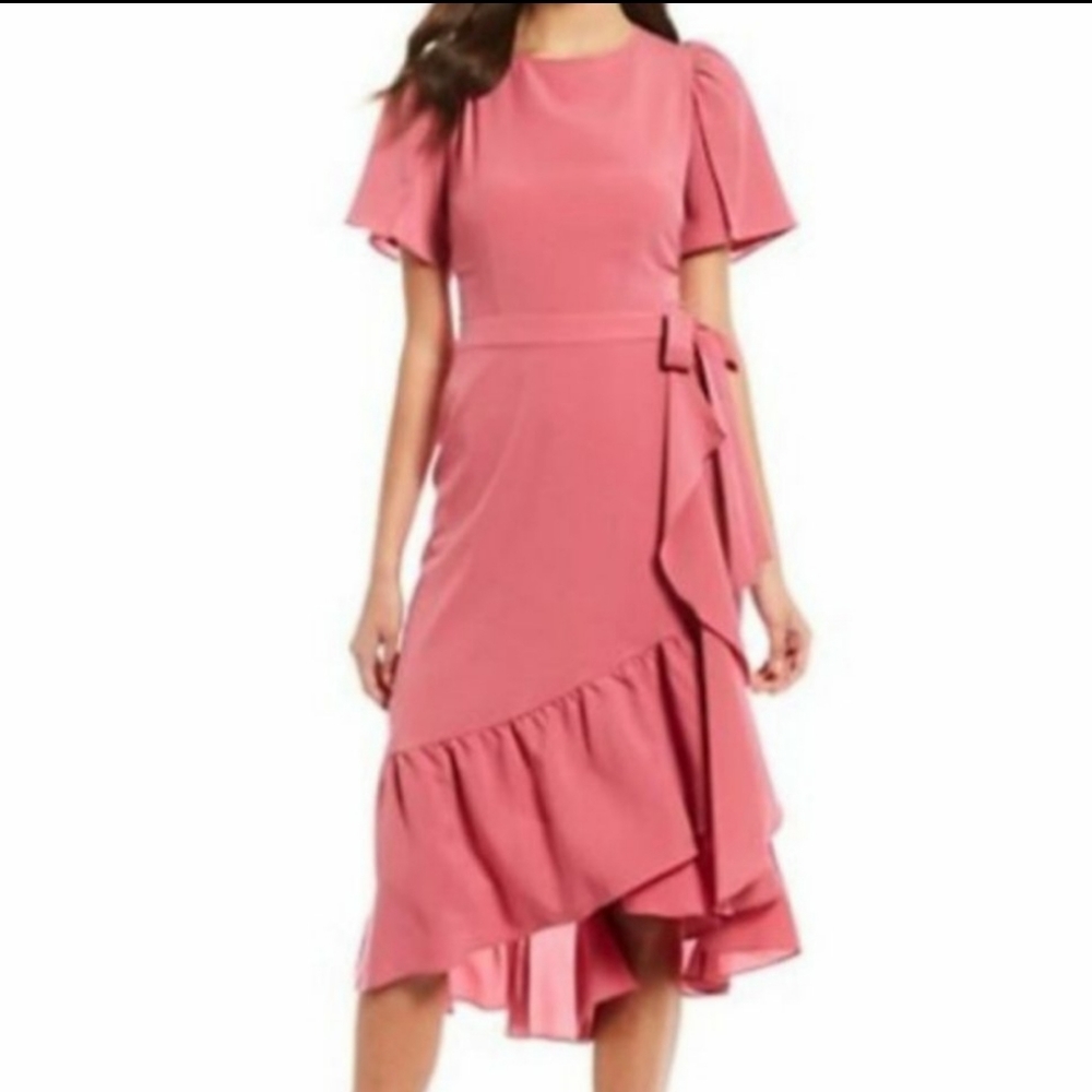 Alex Marie Mauve Faux Wrap Dres‎ Size 16